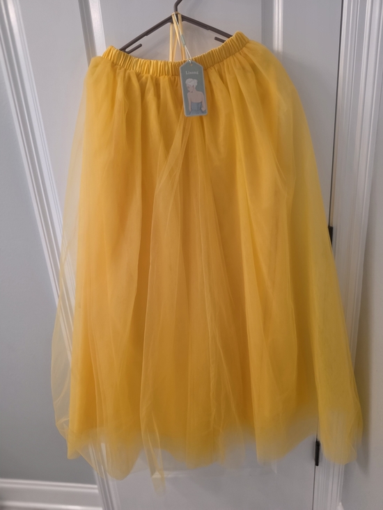 lisong Dresses & Skirts - NWT Lisong Golden Yellow Full Tulle Maxi Skirt US 12